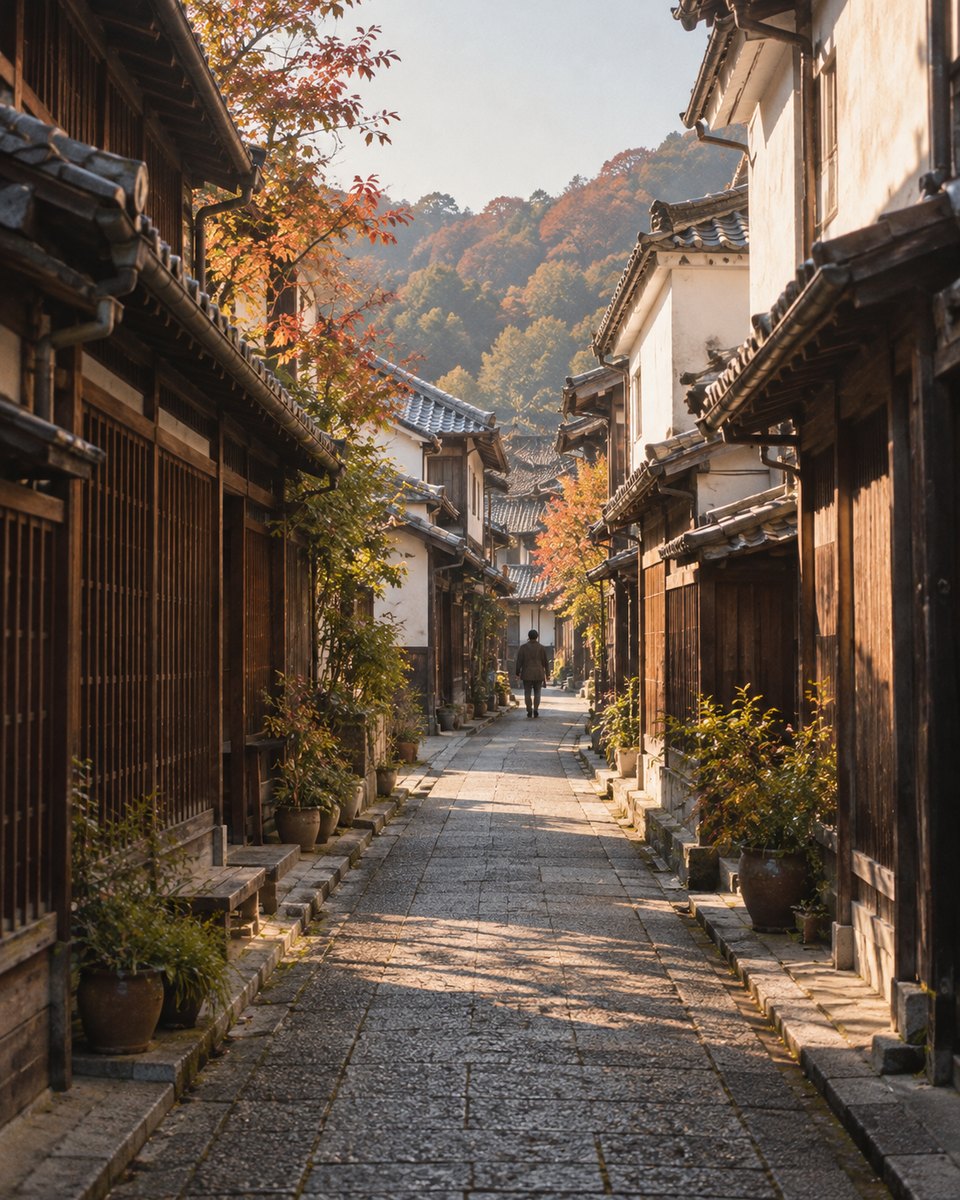 城下町の町家の通り(イメージ)