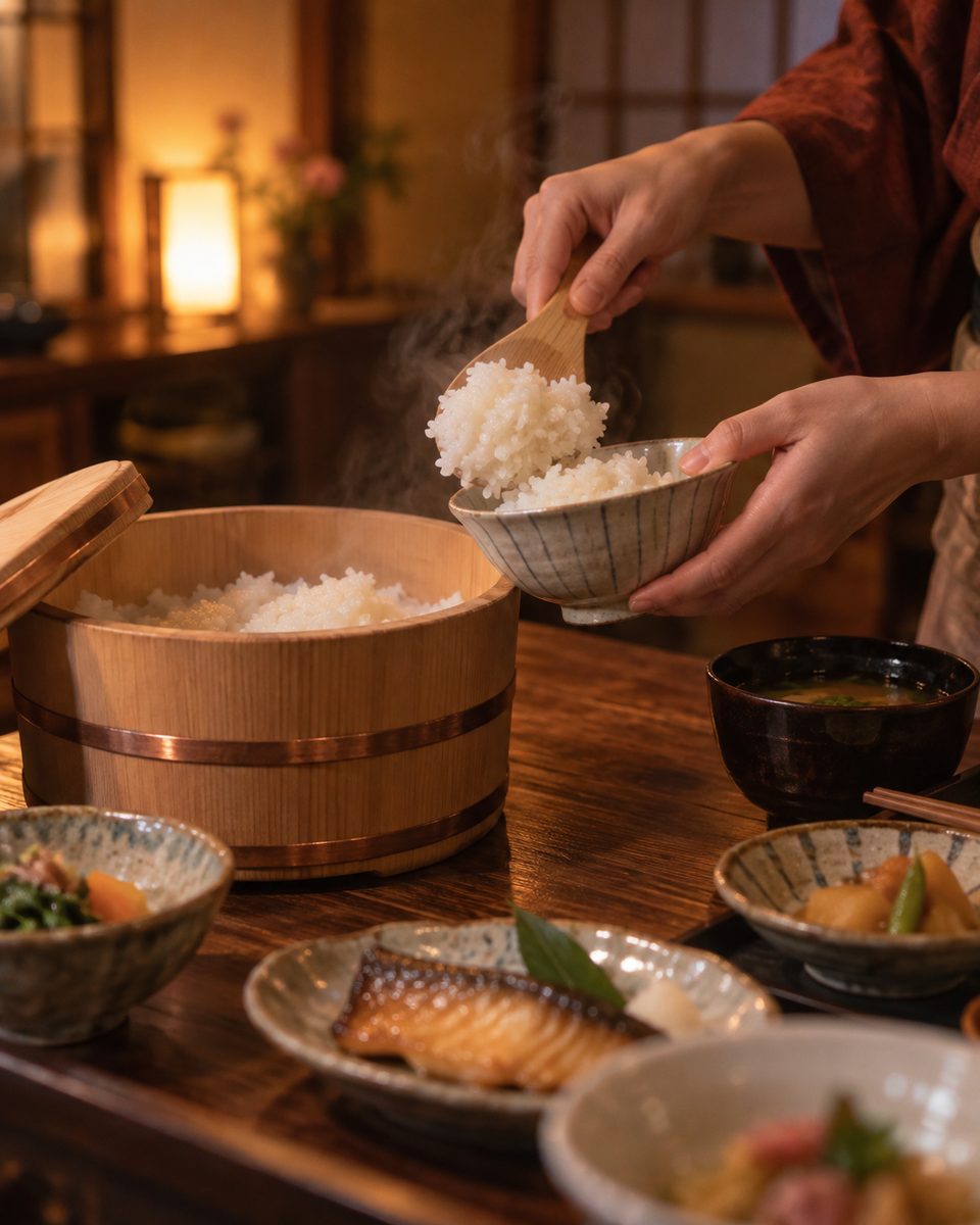 お櫃のご飯(イメージ)